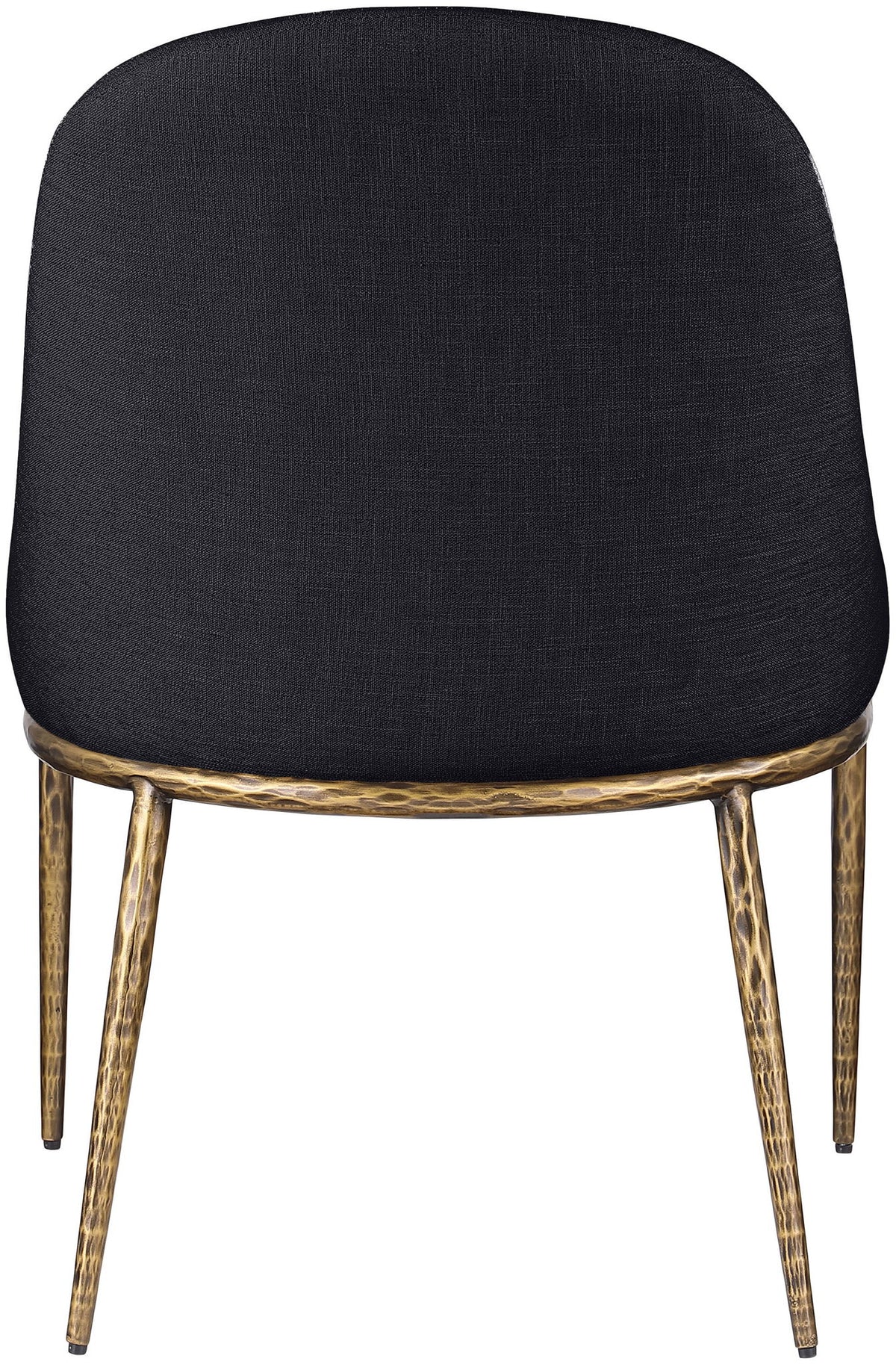 Ferro - Upholstered Dining Side Chair With Brushed Gold Legs