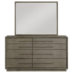 Durango 8-drawer Dresser and Mirror Taupe Oak
