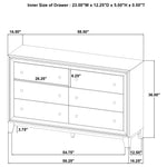 Welsley 4-piece California King Bedroom Set Walnut