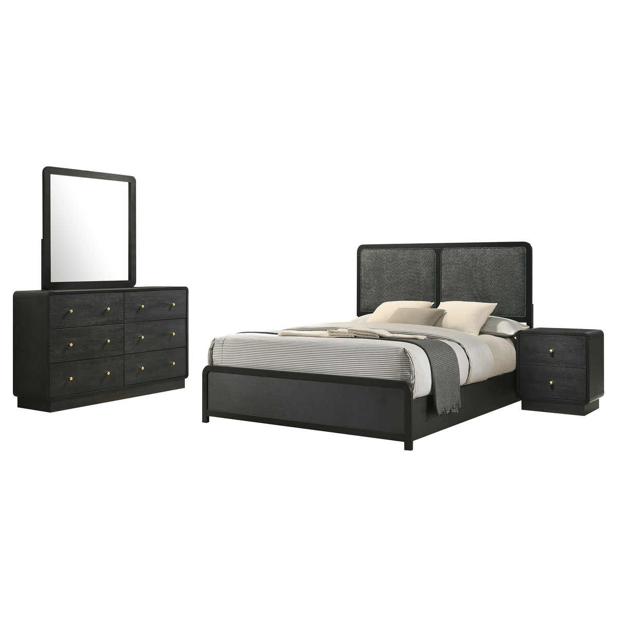 Cavelle 4-piece Full Bedroom Set Black