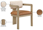 Ravina - Upholstered Dining Chair With Stained Natural Base (Set of 2)