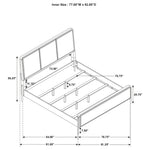 Arini 4-piece Eastern King Bedroom Set Cream and Black