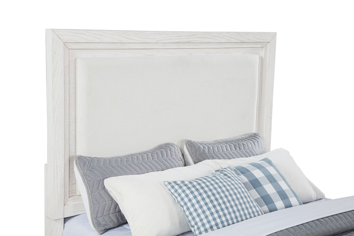 Marielle 4-piece Queen Bedroom Set Distressed White