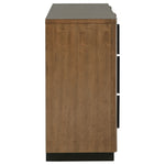 Terrace 6-drawer Dresser Cabinet Ash Brown