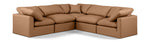 Indulge - Faux Leather 5 Piece Modular Corner Sectional