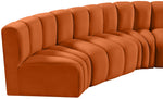 Arc - Velvet 5 Piece U-Shaped Modular Sofa
