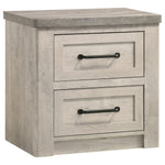 Nevado 4-Piece Eastern King Panel Bedroom Set Grey and Weathered Taupe