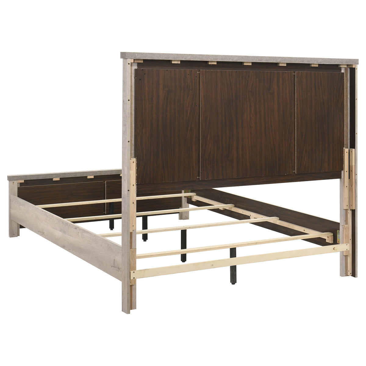 Nevado 4-Piece Queen Panel Bedroom Set Grey and Weathered Taupe