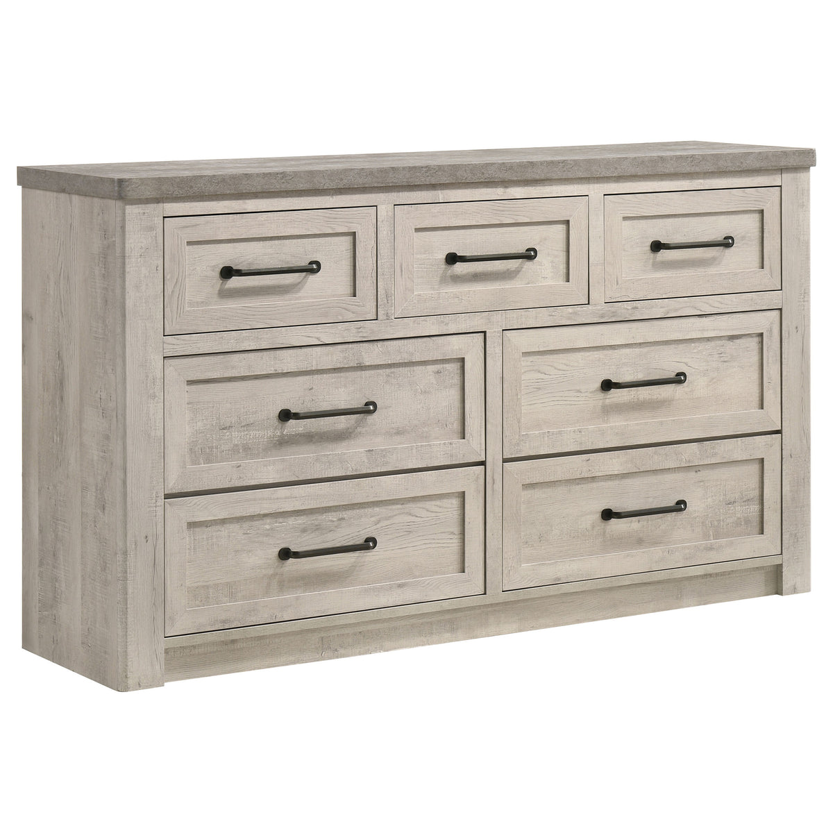 Nevado 4-Piece Queen Panel Bedroom Set Grey and Weathered Taupe