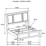 Nevado 4-Piece Queen Panel Bedroom Set Grey and Weathered Taupe