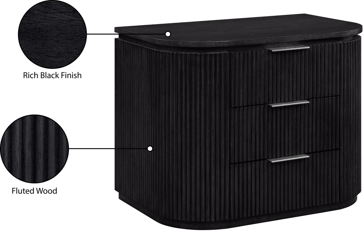 Astrid - Solid Wood And Oak Veneer Nightstand