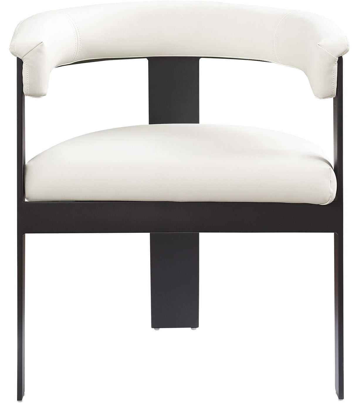 Romeo - Faux Leather Dining Chair With Black Base (Set of 2)