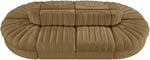 Rummi - Oval Velvet Performance Fabric Upholstered 8 Piece Modular Sectional