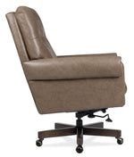 EC - Lenora Swivel Tilt Executive Chair - Dark Brown