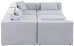 Cube - Linen 6 Piece Modular Sectional