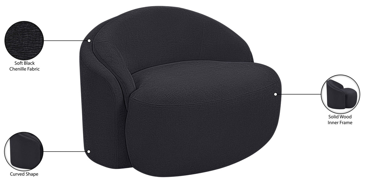 Caspian - Chenille Fabric Upholstered Chair