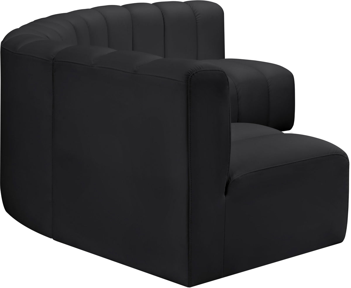 Arc - Faux Leather 5 Piece U-Shaped Modular Sofa