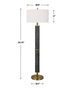 Summit - Rustic Floor Lamp - Black