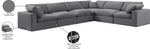Comfy - 6 Piece Velvet Modular Corner Sectional