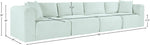 Shaggy - 4 Seat Modular Sofa