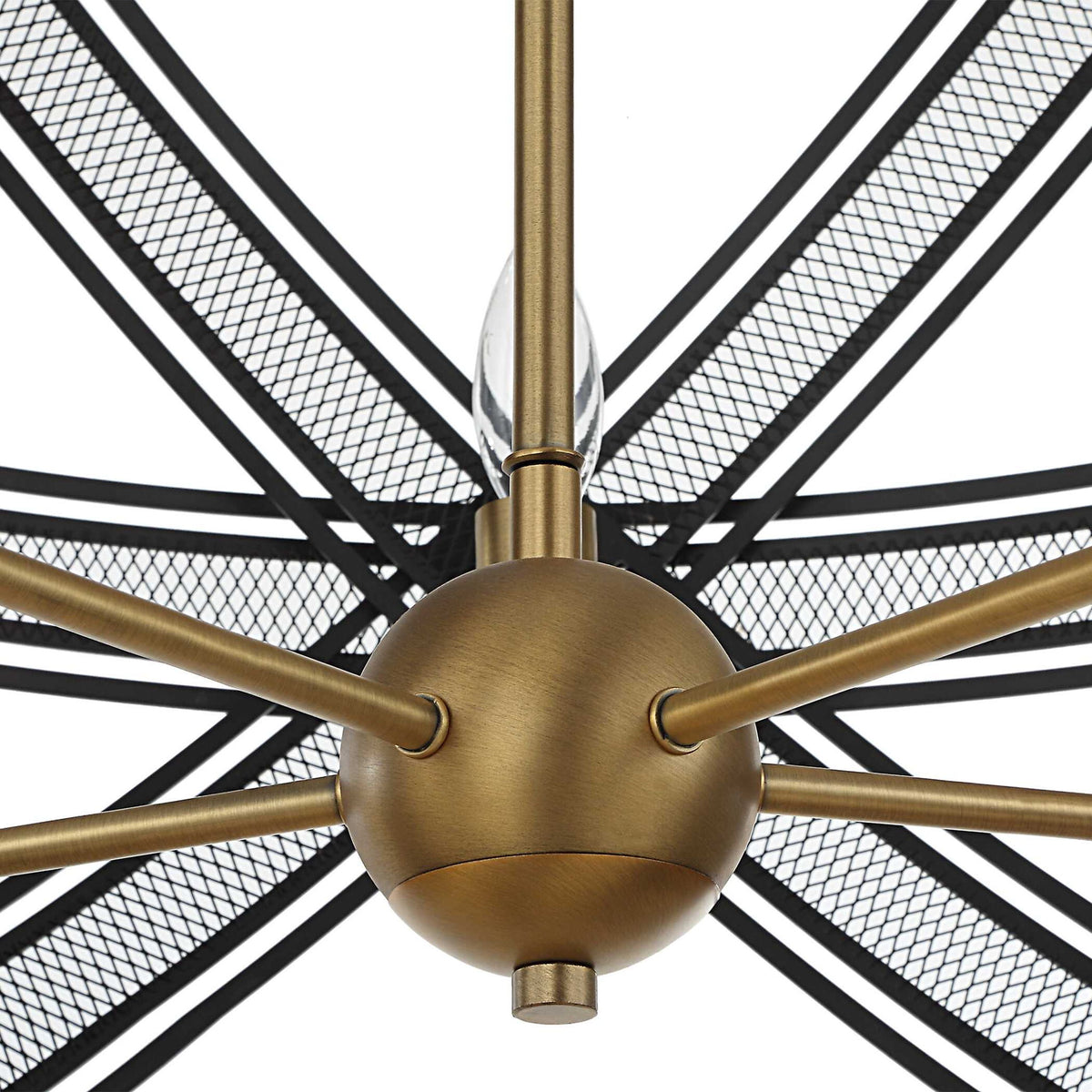 Spherical - 5 Light Pendant - Black