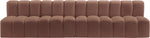 Arc - Faux Leather 4 Seats Modular Sofa