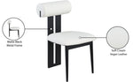 Dario - Faux Leather Dining Chair With Black Frame (Set of 2)