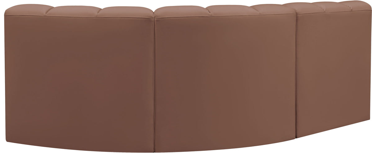 Arc - Faux Leather 3 Piece Sofa