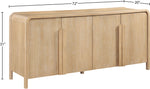 Harmony - Oak Veneer And Solid Wood Sideboard/Buffet