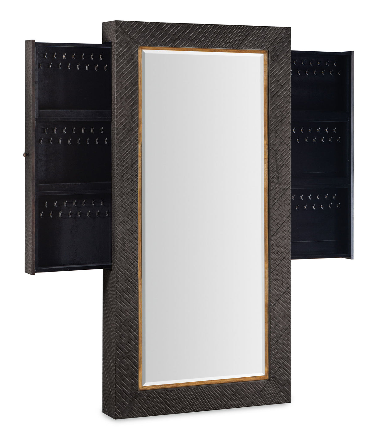 Big Sky - Floor Mirror With Jewelry Storage - Dark Gray