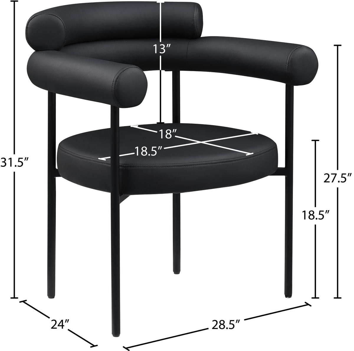 Blake - Faux Leather Dining Chair (Set of 2)