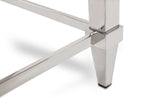 Agar Modern Glass & Stainless Steel Console Table by VIG Furniture - View 3
