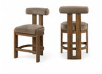 Arienzo - Velvet Upholstered Counter Stool (Set of 2)