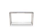 Agar Modern Glass & Stainless Steel Console Table by VIG Furniture - View 4