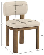 Paloma - Vegan Leather Upholstered Dining Chair (Set of 2) - Brown Frame