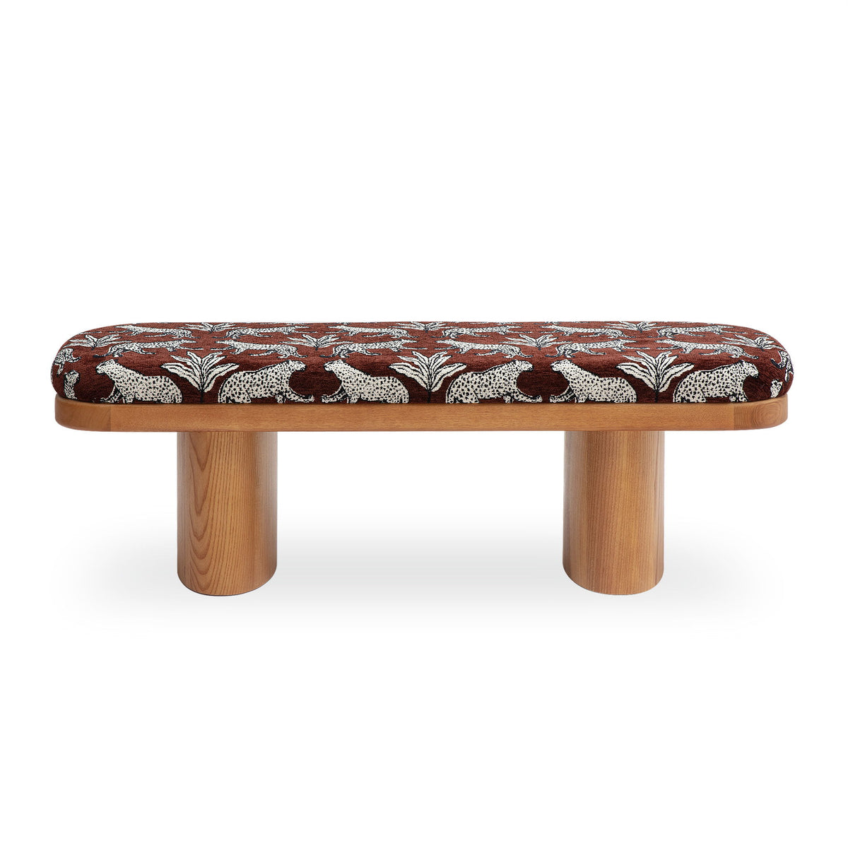 Ollie -  Leopard Jacquard Bench