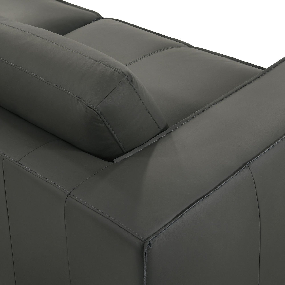 Clayton - Leather Sofa With Track Arms