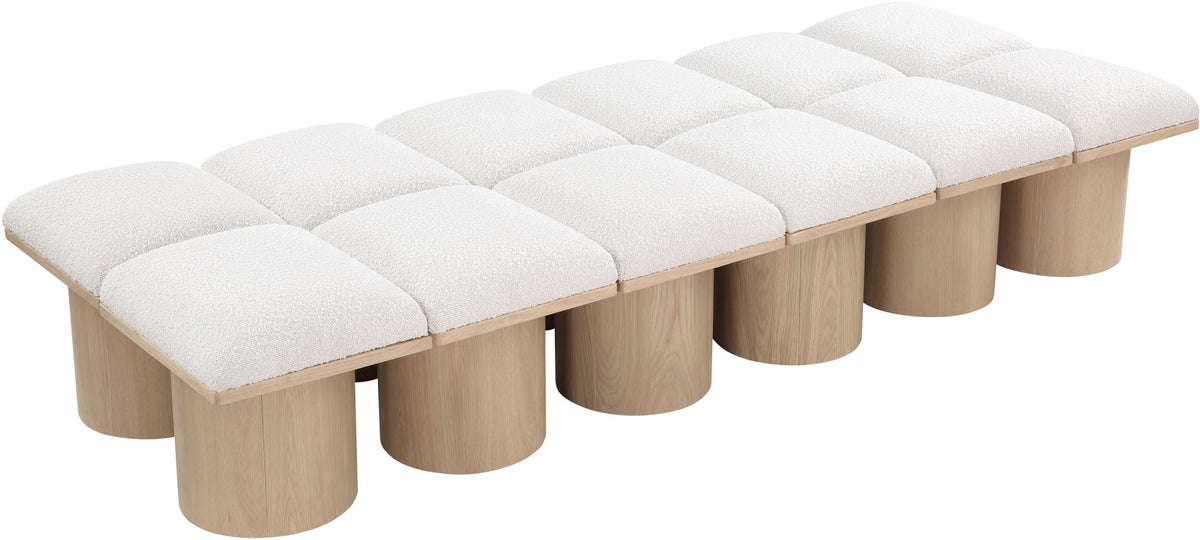 Pavilion - 12 Piece Modular Bench With Natural Base