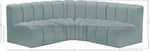 Arc - Faux Leather 4 Piece Corner Modular Sofa