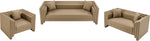 Everett - Vegan Leather 67" Upholstered Loveseat - Tan