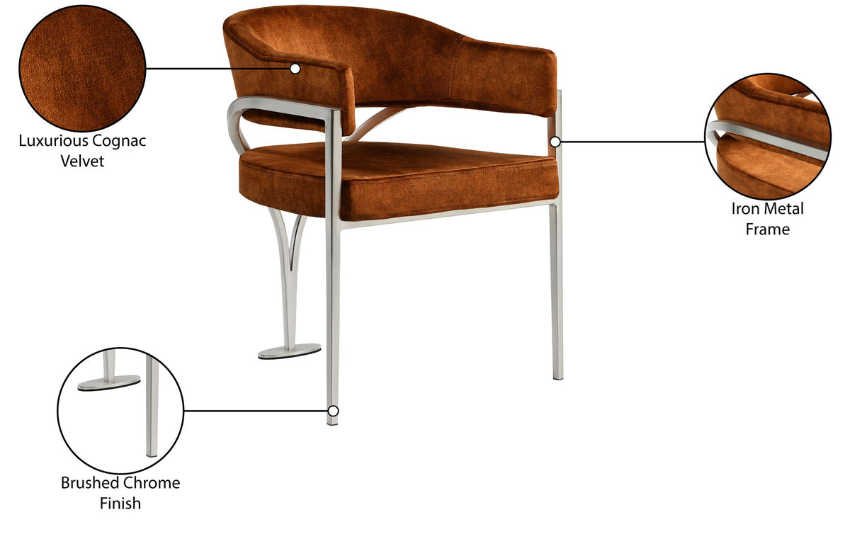 Madelyn - Dining Chair (Set of 2) - Brushed Chrome