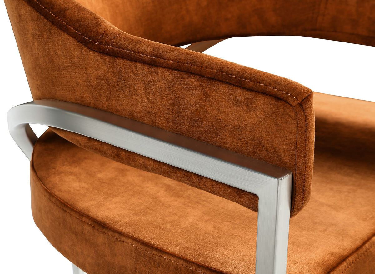 Madelyn - Dining Chair (Set of 2) - Brushed Chrome