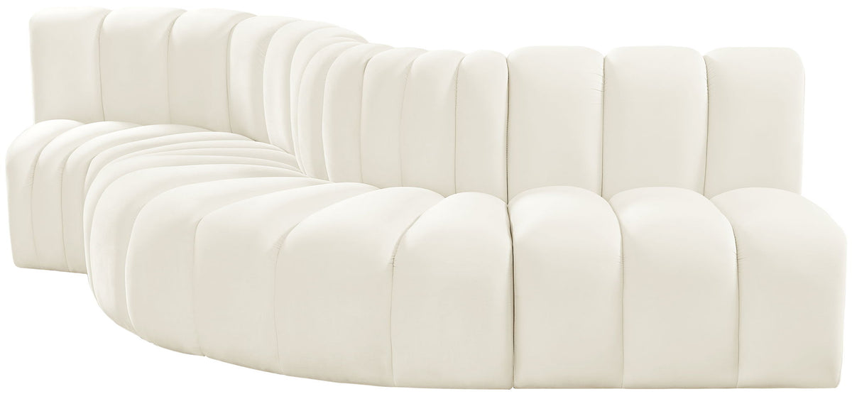 Arc - Velvet 5 Piece Modular Sofa