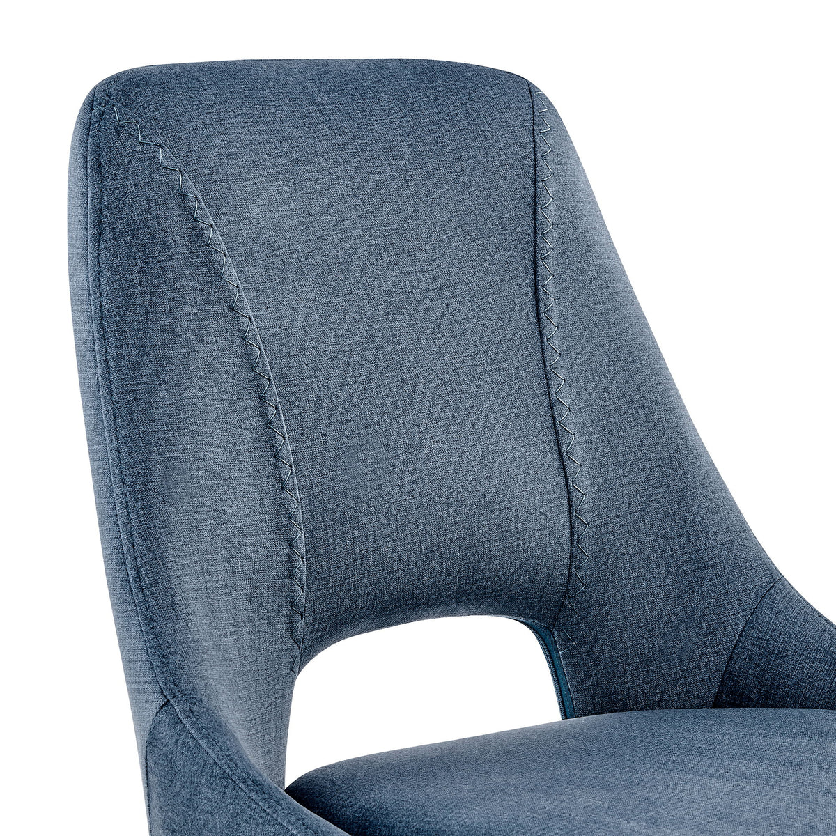 Lexi - Dining Room Accent Chair (Set of 4) - Blue Velvet / Black