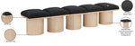 Pavilion - 5 Piece Modular Bench With Natural Base