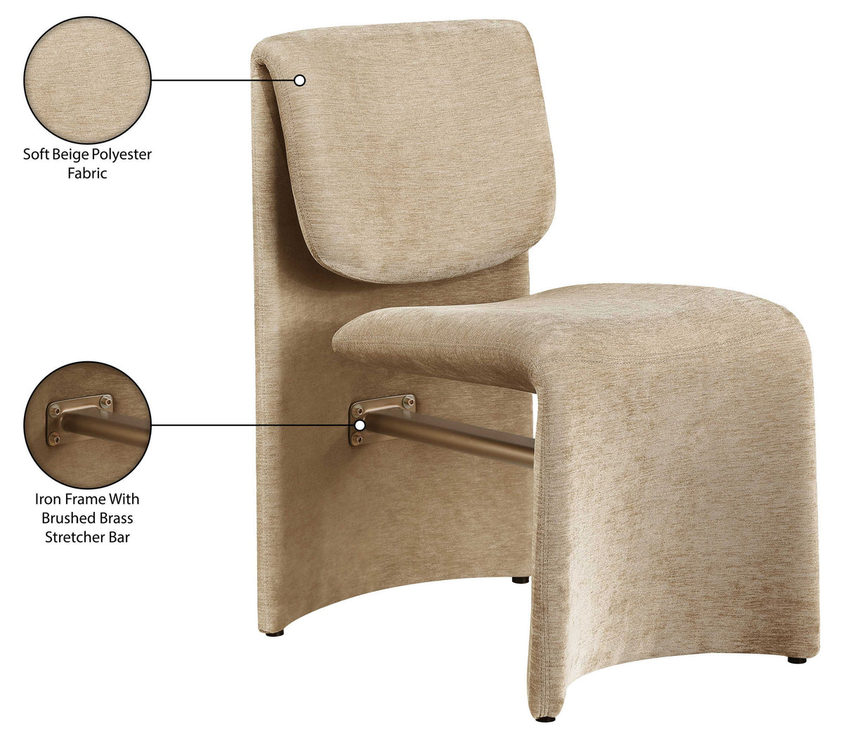 Slique - Performance Fabric Upholstered Dining Chair (Set of 2)
