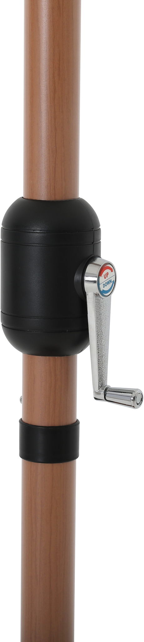 Fiji - Aluminum Patio Umbrella With Round Teak Base