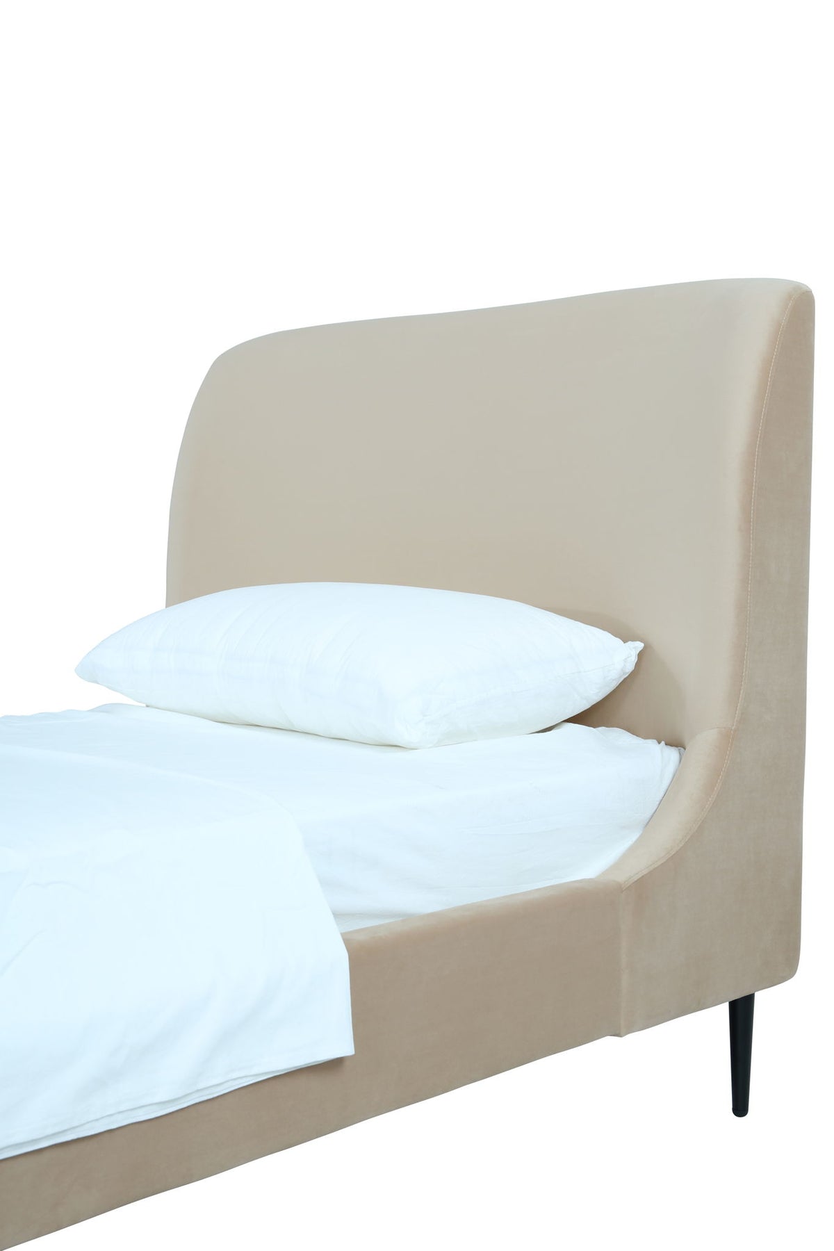 Heather - Twin Bed - Taupe And Black