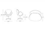Manhattan Raspberry - Swivel Lounge Chair