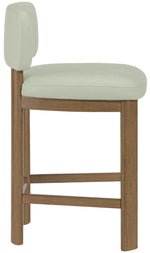 Paloma - Faux Leather Upholstered Counter Stool (Set of 2) - Brown Frame